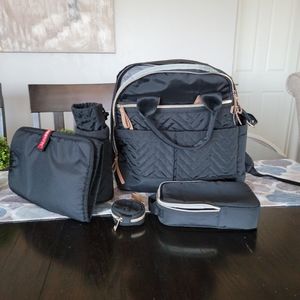 Skip Hop Suite Diaper Bag Backpack Set - 6pc